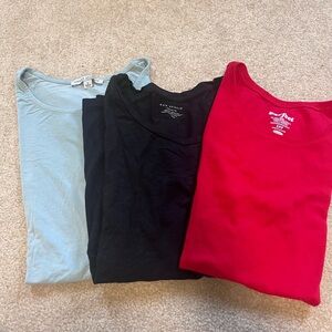 Women's Short Sleeve Tees - Red, Black, Blue